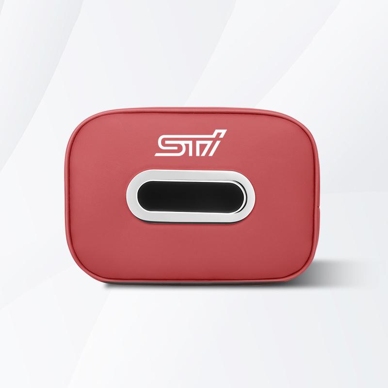 Car Seat Back Leather Paper Towel Tissue Box Auto Accessories For Subaru STI Forester BRZ Smart Legacy Levorg WRX Ascent Tribeca Y14