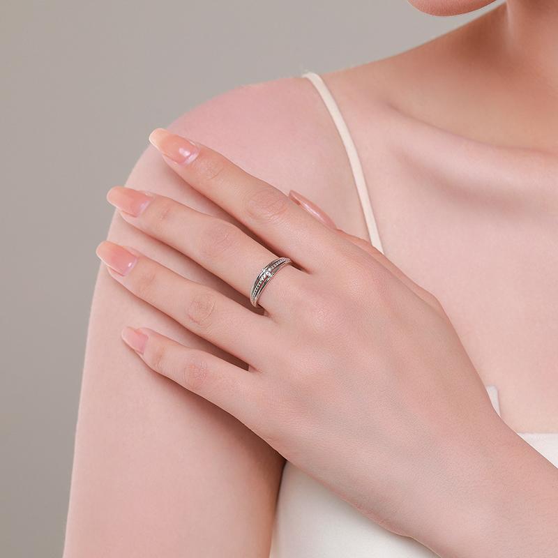 MODIAN 925 Sterling Silver prosta wiara krzyż pierścień dla kobiet rozmiar 5 6 7 8 9 ślubne pierścionki zaręczynowe dla kobiet biżuterii