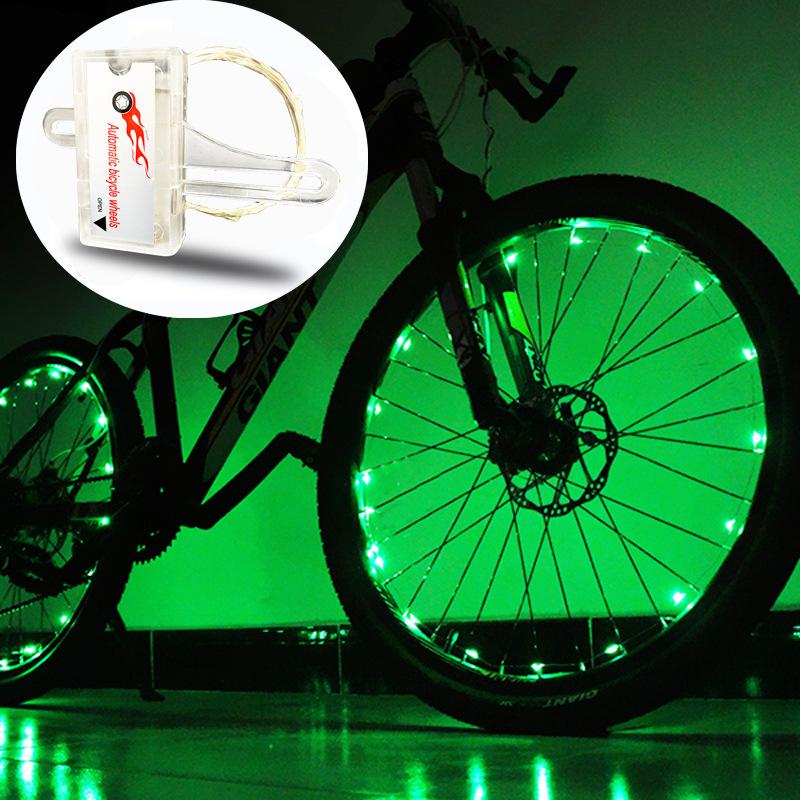 Accessoires de Vélo Lumières LED Roues Chaudes pour Vélo Lumières de Décoration de Cadre VTT Lumières de Rayons de Vélo Lumières de Roues de Vélo de Route pour Cyclisme