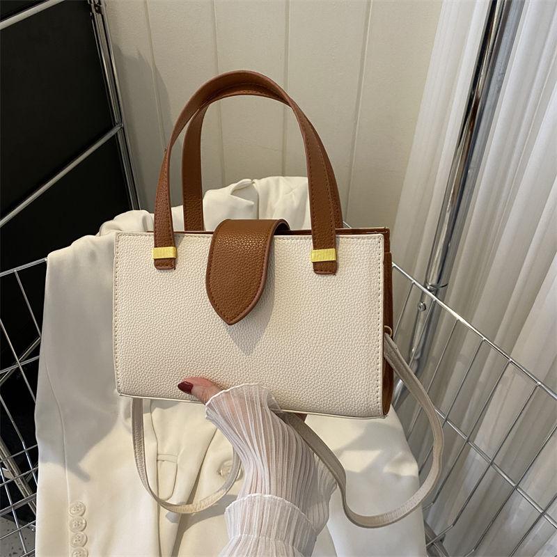 Minimalist-style Handheld Small Handbag for Women, New-style High-end Color-blocking Versatile Commuter Shoulder Bag, Fashionable Women's Handbag