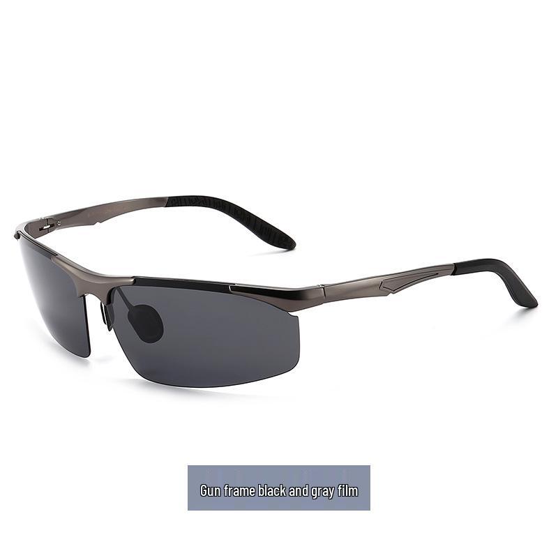 Men's Polarized Photochromic Sunglasses: Fashionable Night Vision & UV Eye Protection for Driving and Fishing