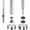 Metal Four-Hole Snap Fastener Tool Set with Four-Color Invisible Mother-Child Buckle (100 Pieces, Types 831 & 633)