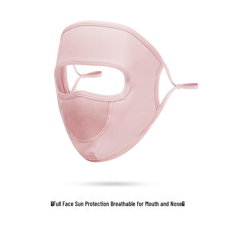 Ice Silk Anti-UV Face Mask with Eye Corner Protection & Moisturizing Hyaluronic Acid