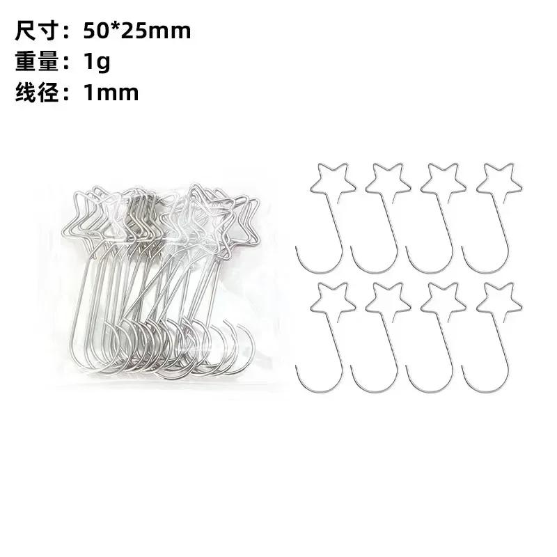 20 Stück S-förmige Haken Weihnachtshaken Weihnachtsbaum Dekorationszubehör zum Aufhängen von Weihnachtsgeschenken Heimaufbewahrungsorganisator