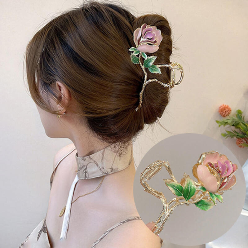 

Rose hair clip perfect for grooming points gold