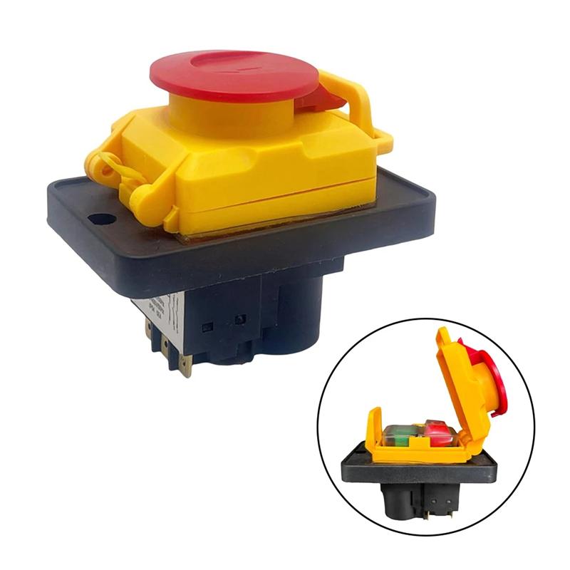 2025 Trend For KJD18 400V 6Pins Waterproof Magnetic Push Button Switches For Vessel Grinding Machine Electrical Supplies