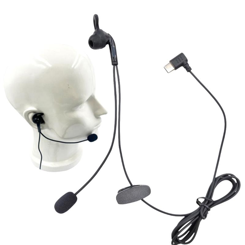 1Pcs For V6 Pro V4C Plus Q8 F6 V7 Judge Ear Intercom Headset Type-C USB-C Interface Referee In-Ear Earphones