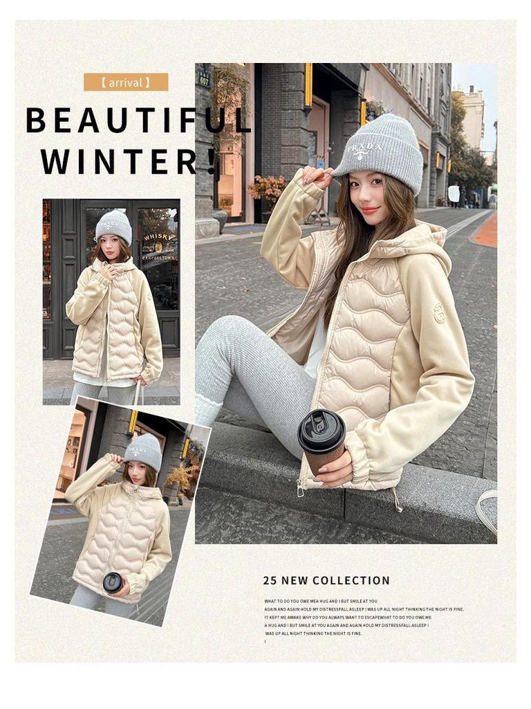 2025 Design Women's Lightweight Hooded Cotton-Padded Jacket