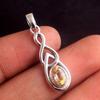 Citrine Pendant, November Birthstone Jewelry, Handmade Jewelry, Reiki Pendant, Silver Pendant