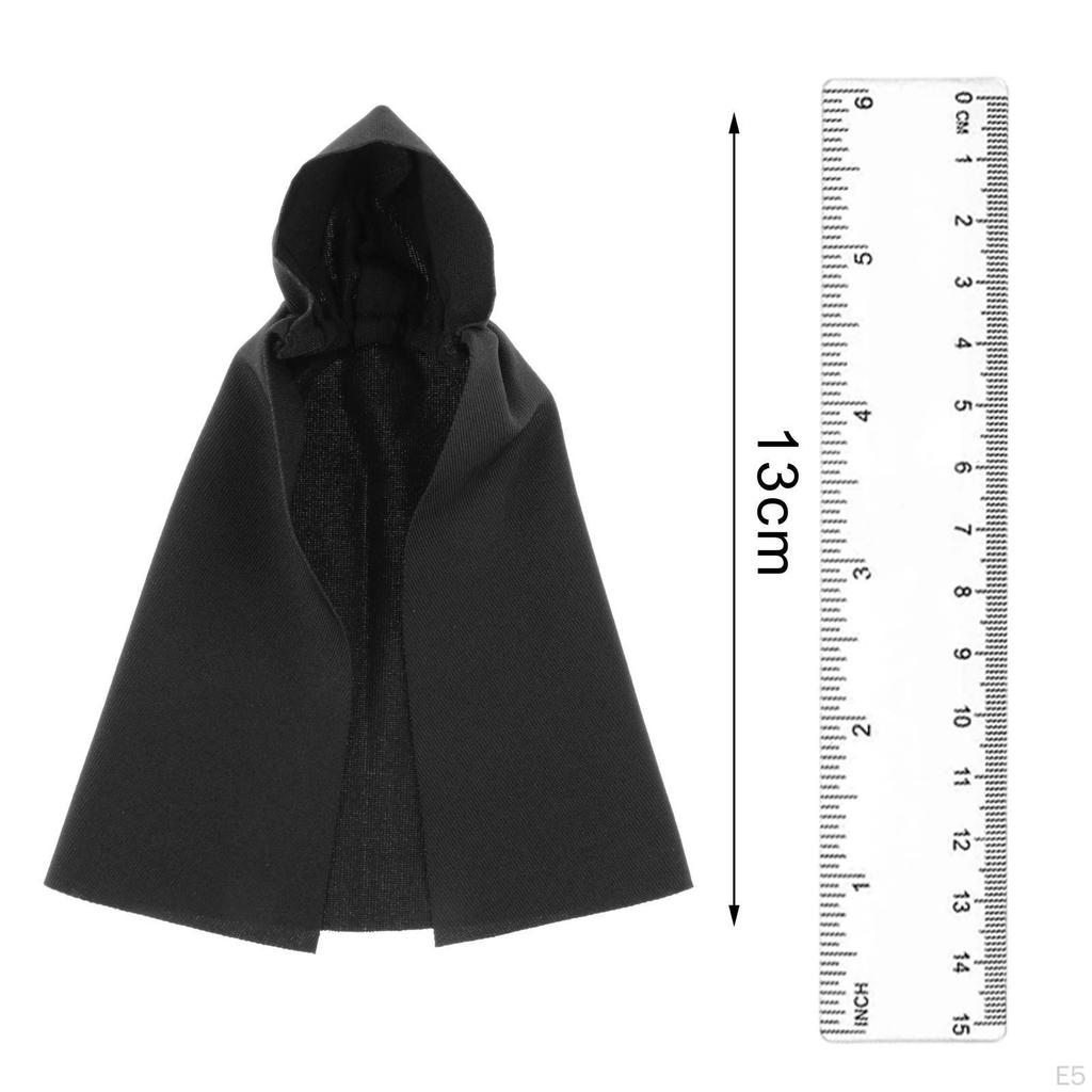 Cloak with Hood Classic Long Robe Action Figure Garment And Cosplay Clothing Material Suitable for