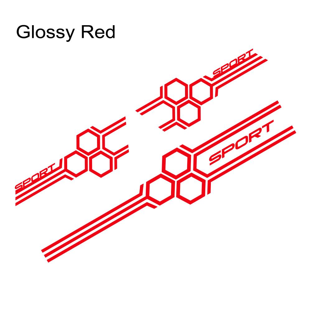 3pcs Hexagonal Honeycomb Style Car Sticker Racing Sports Style Decor Decal Auto Vinyl Decoration Sticker Tuning Accessories