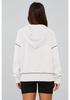 Women's Cropped Half Zip Hooded Sweatshirt - Autumn Winter Fashion 2025