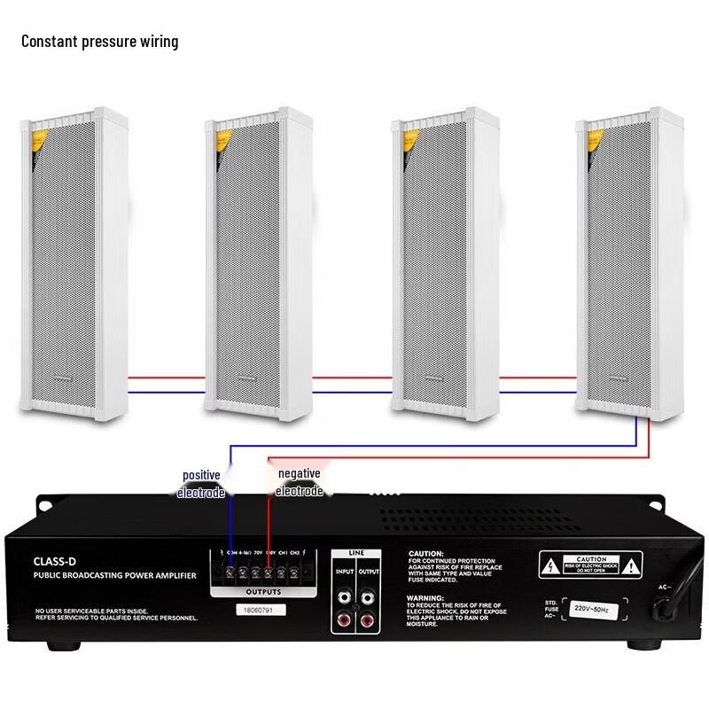 LINGSHENG Bluetooth PA System Power Amplifier CN Plug (adapter Included)