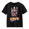 2026 Naruto Kids TShirt Uzumaki Uchiha Sasuke Hatake Kakashi Anime Character Print Cotton Short Sleeve Boys Girls Round Tops