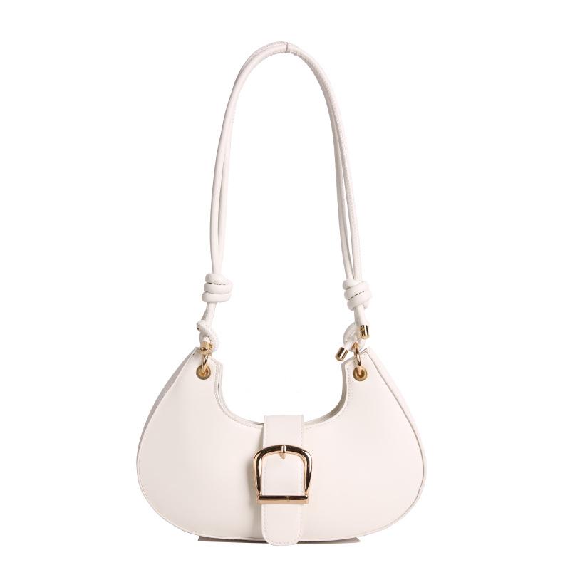 Vintage Solid Color Women Pu Shoulder Bags Korean Style Simple Ladies Hobos Crossbody Bag Daily Versatile Female Handbag Purse