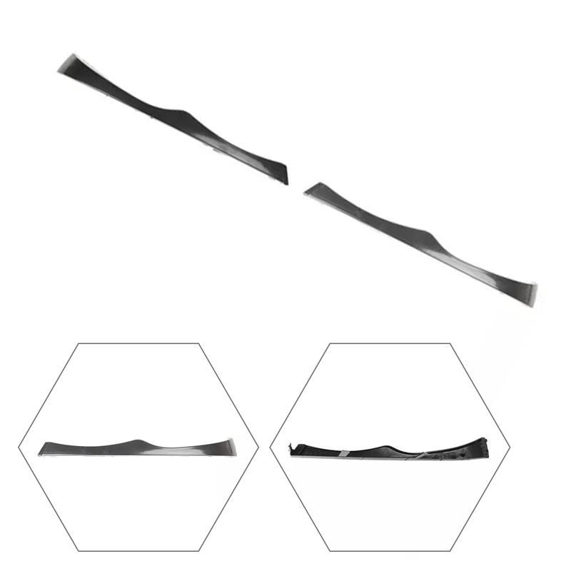 Artudatech 2PCS Upper Headlight Cover Strips For BMW E46 330i 330Xi 325i 325Xi 2002-2005