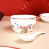 Haolaibao Auspicious Fu Character 39-Piece Chinese Dinnerware Set