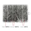 260Pcs Fishing Speed Clips Rustproof High Strength Freshwater Saltwater Stainless Steel Speed Clip Quick Snap Connector Tackle