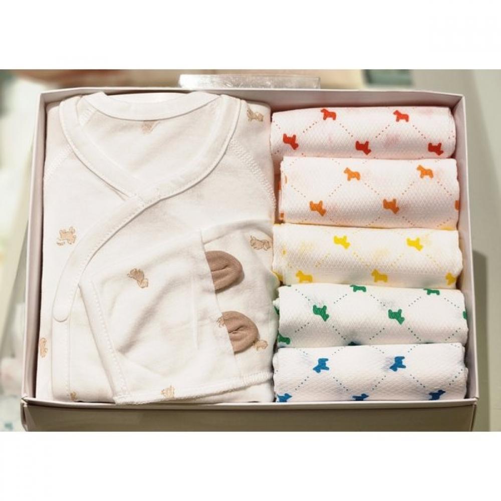 

Ettoi Horse Birth Gift Colin Bodysuit + 5 Handkerchiefs 07t017001 07r085102 choline belly jerker/Rainbow handkerchief SET