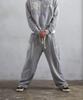 AMOU D-Star One Tuck Sweat Pants Gray