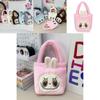 Cute Cartoon Plush Handbag For Kids Large Capacity Lightweight Stylish Nylon Bag