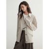 ELLE Women's Lapel Shirt Jacket