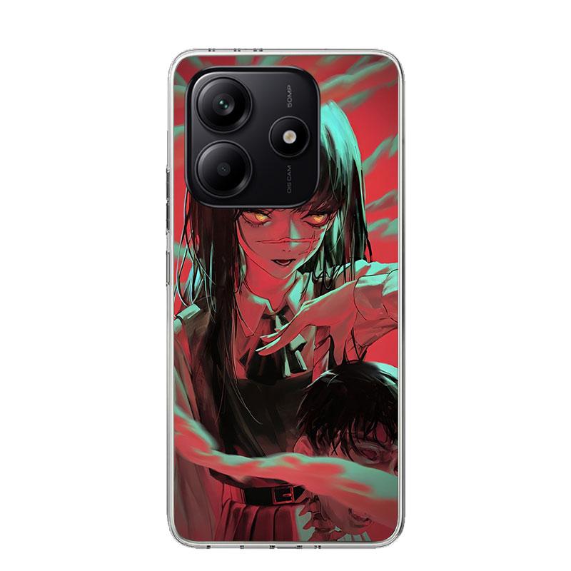 C-Chainsaw Mans Yoru War Devil Phone Case For Xiaomi Redmi Note 15 14 13 12S 12 Pro Plus 11S 11E 11 11T 10S 10 Art Soft Pattern