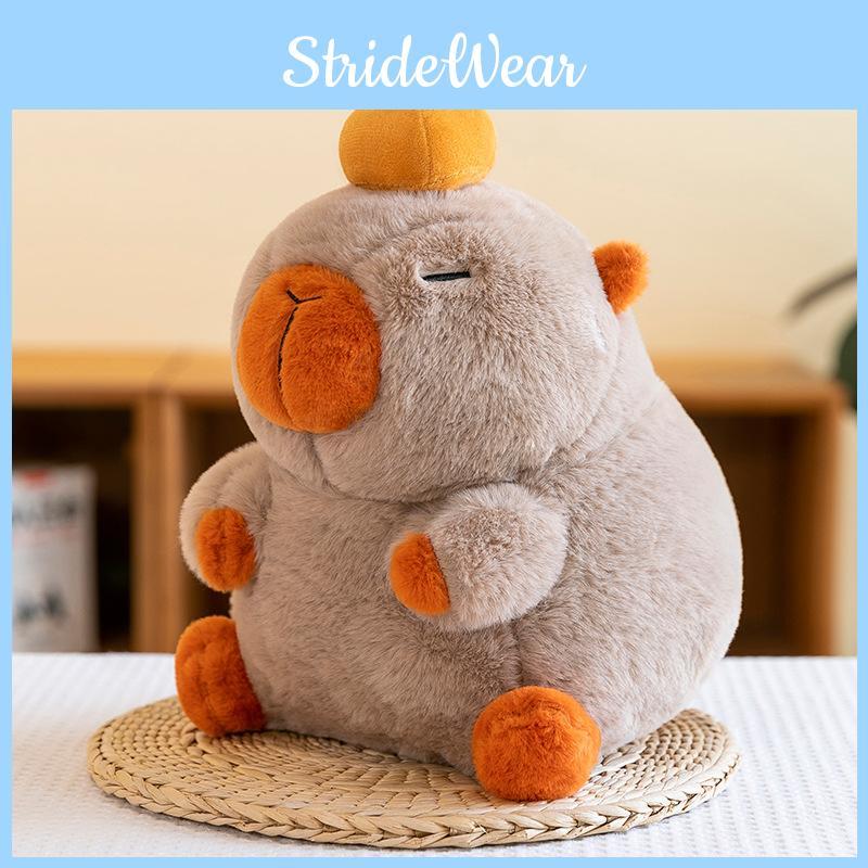 Persimmon Animal Capybara Plush Doll Childrens Birthday Gift Decoration Home