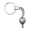 Ornate Gear Keychain Antique Style Punk Pendant Key Holder 30mm Ring