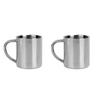 1-5PCS 220ML Stainless Steel Coffee Cup Double Wall Mug Anti-Heat Aniti-Scalding Cup Outdoor Travel Metal Drinking Cup