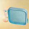 Zipper Design Mesh Storage Bag Mesh Lipstick Cosmetic Pouch High Quality Makeup Bag