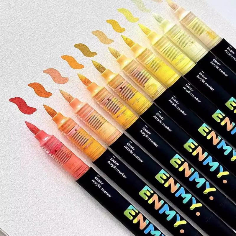 Enmi Kleine Schwarze Box Flüssigmarker Stift für Kinderkunst und Studenten-Schichtungen