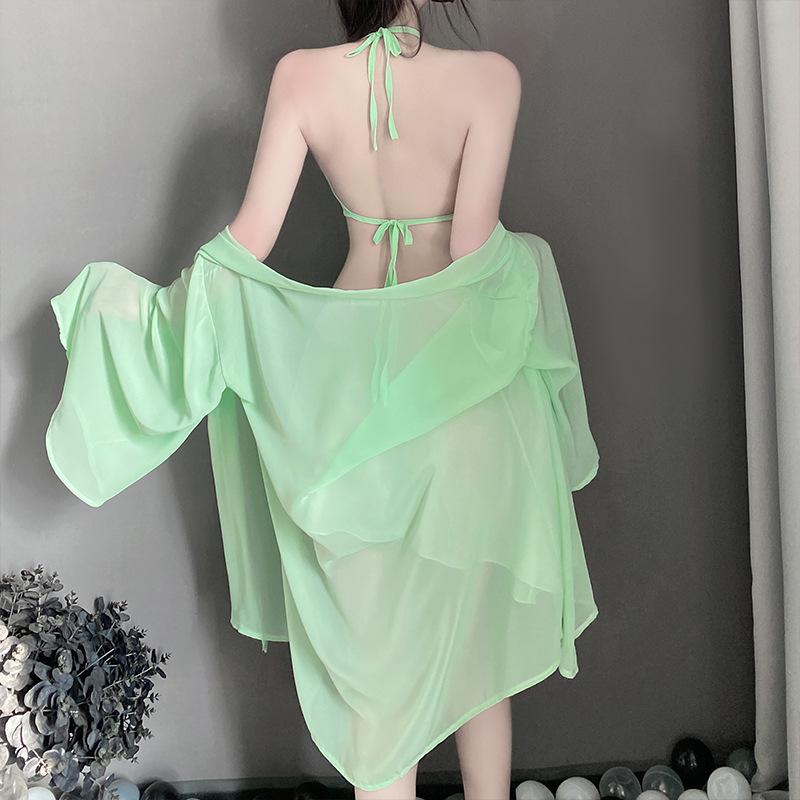 Sexy Lingerie Pajamas Hanfu Antique Belly Pocket Pure Desire Style Hot Uniform Perspective Nightdress