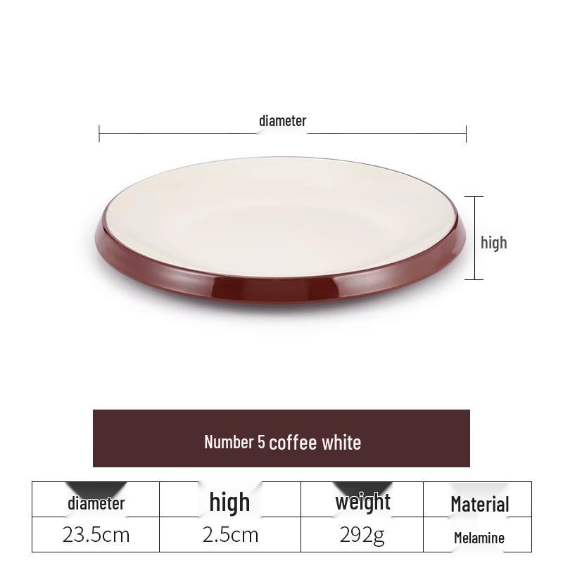 Zhebu Melamine Round Serving Plate