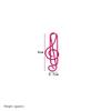 20PCS/Set Music Note Music Note Metal Paper Clips Metal Music Note Shaped Paper Clip  Books