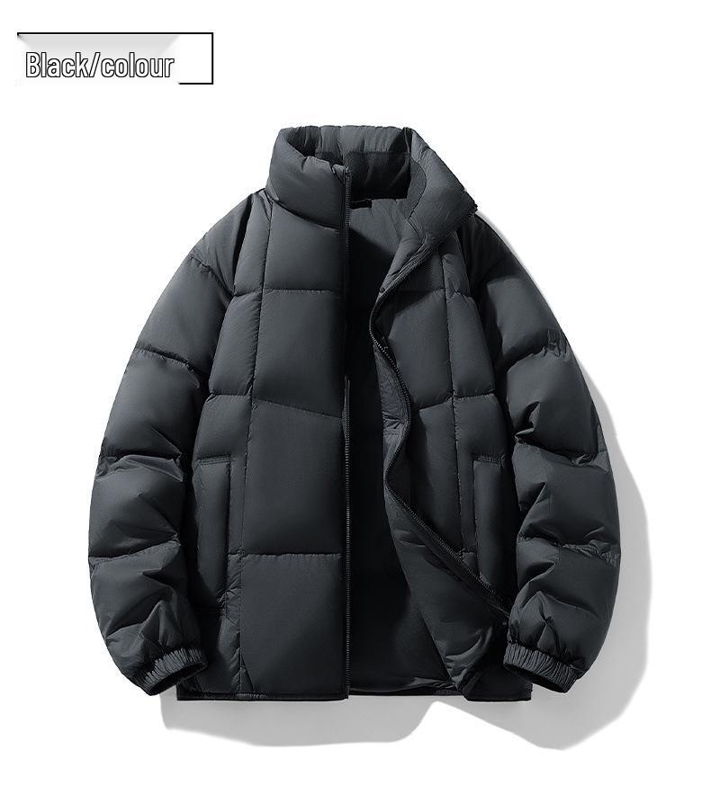 Doudoune Tendance Homme Grande Taille à Col Montant - Nouvelle Mode Hivernale Vêtements d'Extérieur