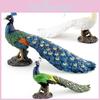 PVC Pfauenmodell Vogel Figur Dekorative Wildtier Tier Display Für Zuhause Büro