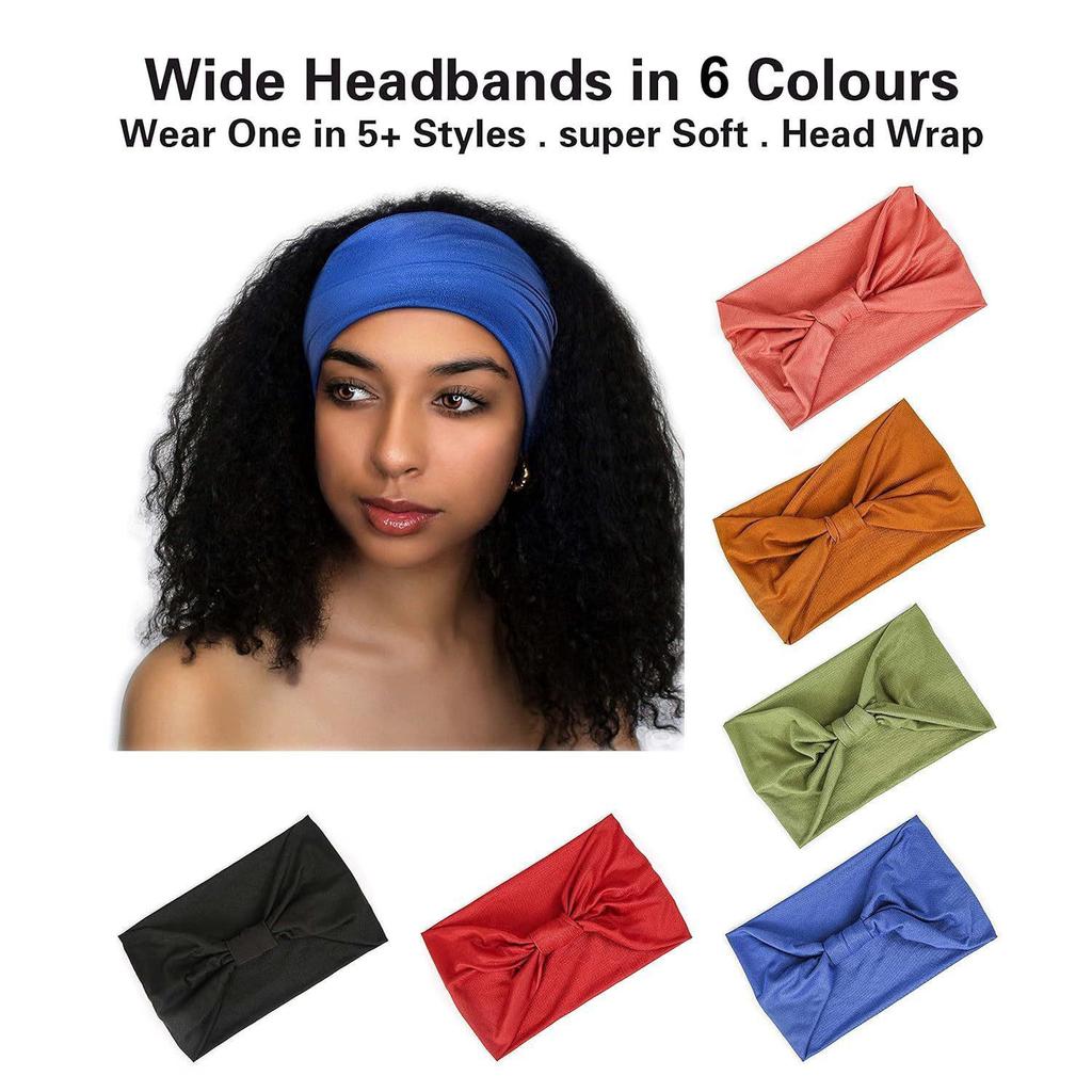 Women's Wide Yoga & Sports Elastic Headband: Bohemian Style Hair Accessory
