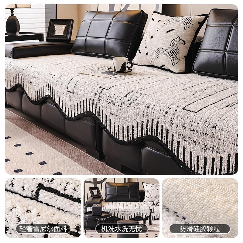 

Европейская шенилловая подушка для дивана, универсальная нескользящая для всех сезонов Новая особой формы неправильная подушка для дивана 90*90cm