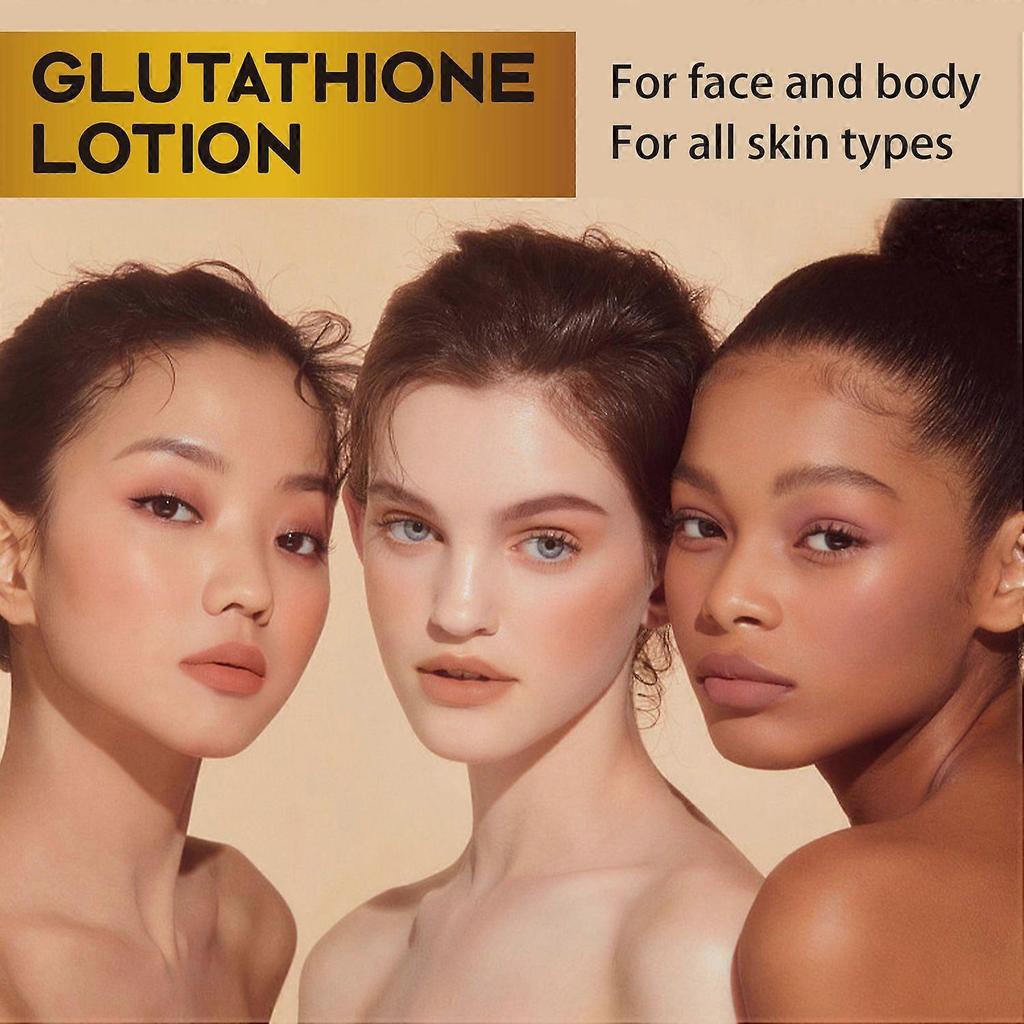 200ml Glutathione Brightening Body Lotion, Anti-Aging Firming Moisturiser Body Lotion for Dry Skin, Venature Glutathione 50x Whiten, Deep Hydration Sk