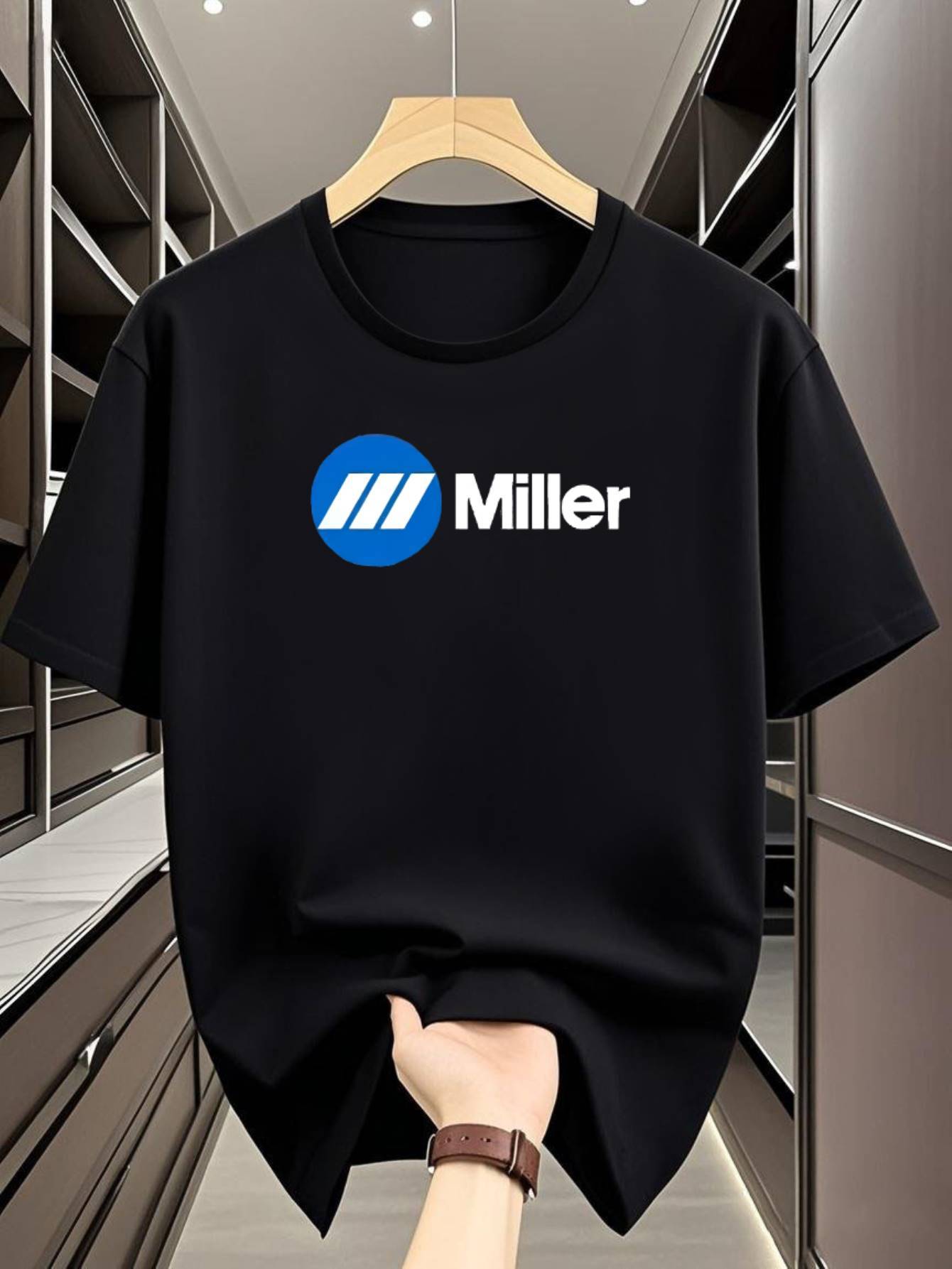 Quick-Dry T-shirt - Bright Red with Blue Logo XXXXL