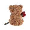 Apricot Lamb Rose Brown Flower Bear Plush Toy for Soft and Cute Fluffy Rose Brown Flower Bear for Girls and 20cm Children, Boys,