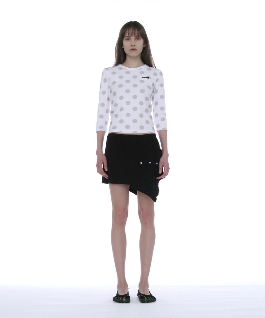 Partimento Woman Reworked Polo Mini Skirt_Black
