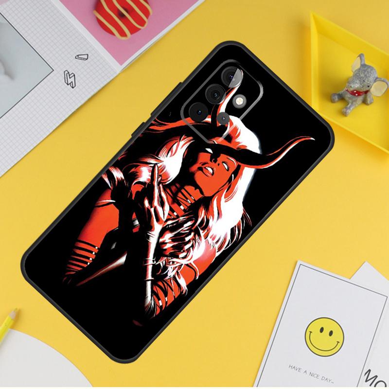 Devil Woman Case For Samsung Galaxy A54 A34 A14 A56 A52 A53 A16 A26 A36 A55 A35 A15 A32 A12 A33 A13 A17