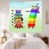 Numberblocks Wall Decor Tapestry Art For Pet Memorial Birthdaywedding Party Backdrop Family Gift