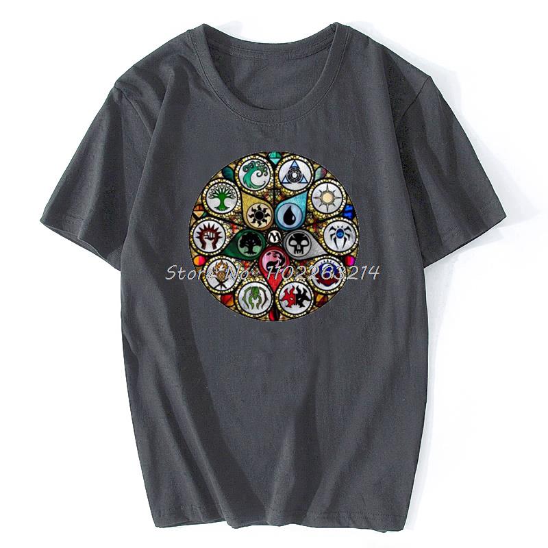 New Men T Shirt MTG  Stained Glass T-Shirt Women Tshirt Funny Unisex Cotton Oversized Streetwear