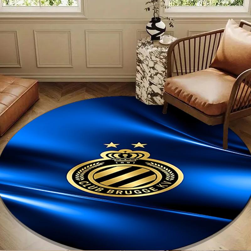 FC Brugge Crest Round mat Home Decor, Chair rug For livingroom,Bedroom, doormat home decor Birthday Gift Christmas Gifts