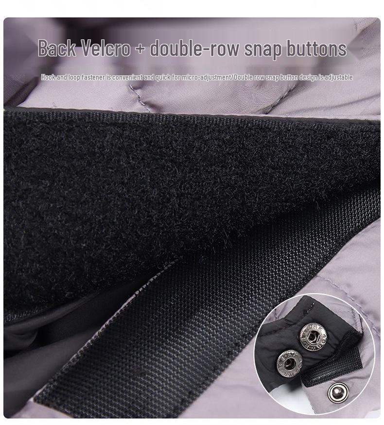Reflective Waterproof Dog Jacket: Thickened Autumn/Winter Down Coat for Small Pets, Four-Legged Design, Cotton Material.