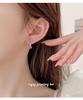 Cui Yan S925 Sterling Silver Korean Style Floral Stud Earrings - Trendy, Simple Pendant Design for Women