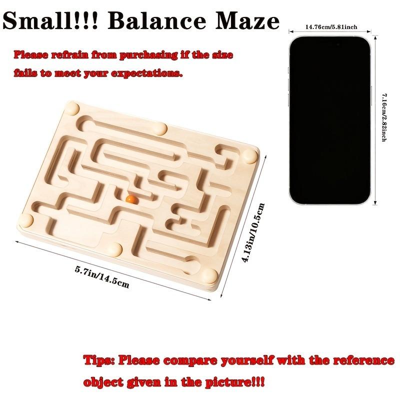 A Wooden Balance Maze Toy Made of Linden Plywood, Designed to Focus on Balance Training And Hand-Eye Coordination Through Fun Gameplay